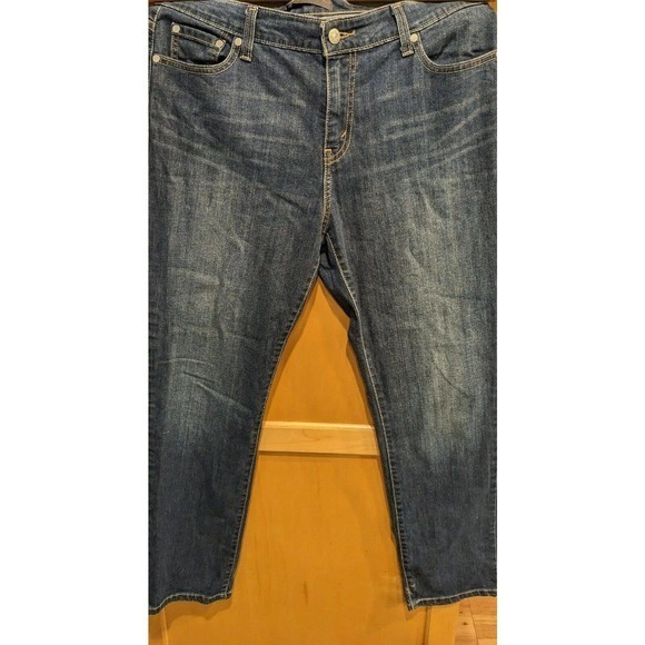 Levis‎ 524 Womens Jeans too superlow ??? Medium Wash Denim 34X29 - Picture 1 of 7